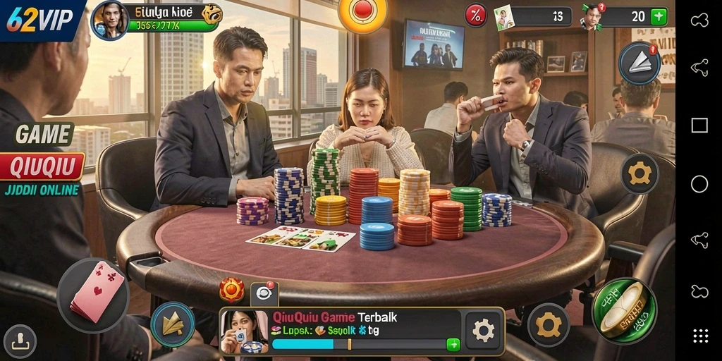 Screenshot gameplay QiuQiu yang seru di 62VIP.