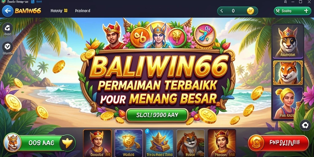 Tampilan gameplay BALIWIN66 dengan slot yang menawan.