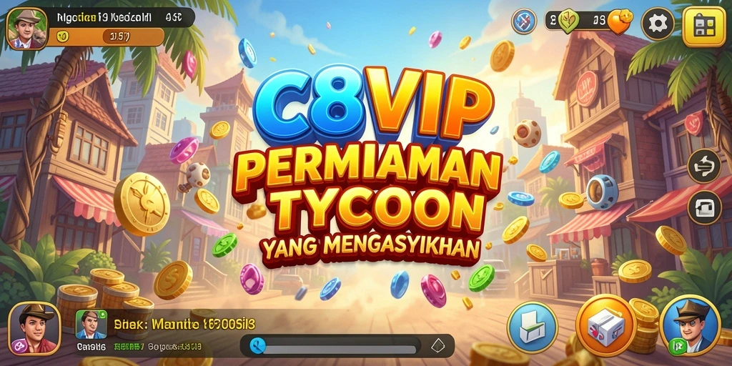 Tampilan gameplay yang menarik dan penuh strategi dalam C8VIP.