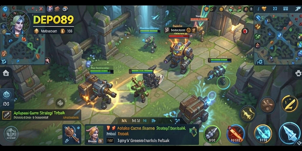 Tampilan gameplay DEPO89 yang menarik dengan strategi mendalam.