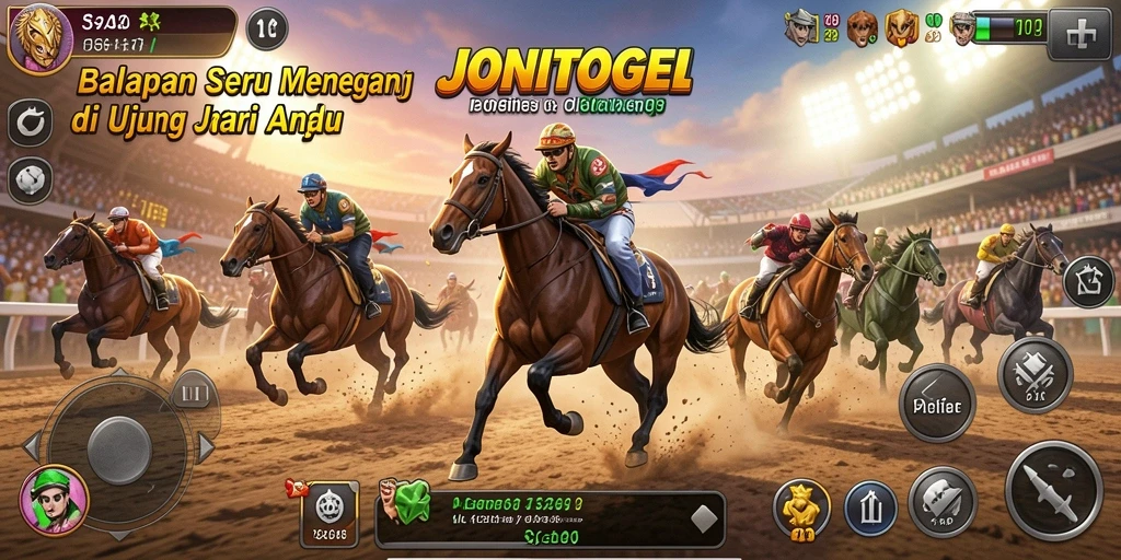 Gameplay balapan yang menegangkan dengan mobil cepat.