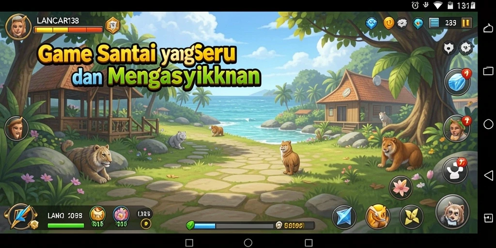 Tangkapan layar dari gameplay menarik LANCAR138 yang penuh warna.