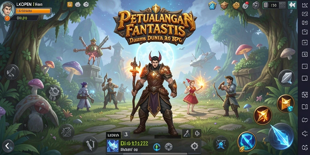 Tangkapan layar menampilkan aksi pertempuran epik di dunia RPG.