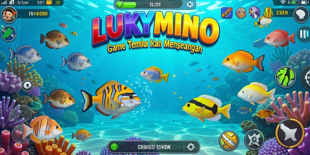 Gameplay menembak ikan yang seru di LUKYMINO.