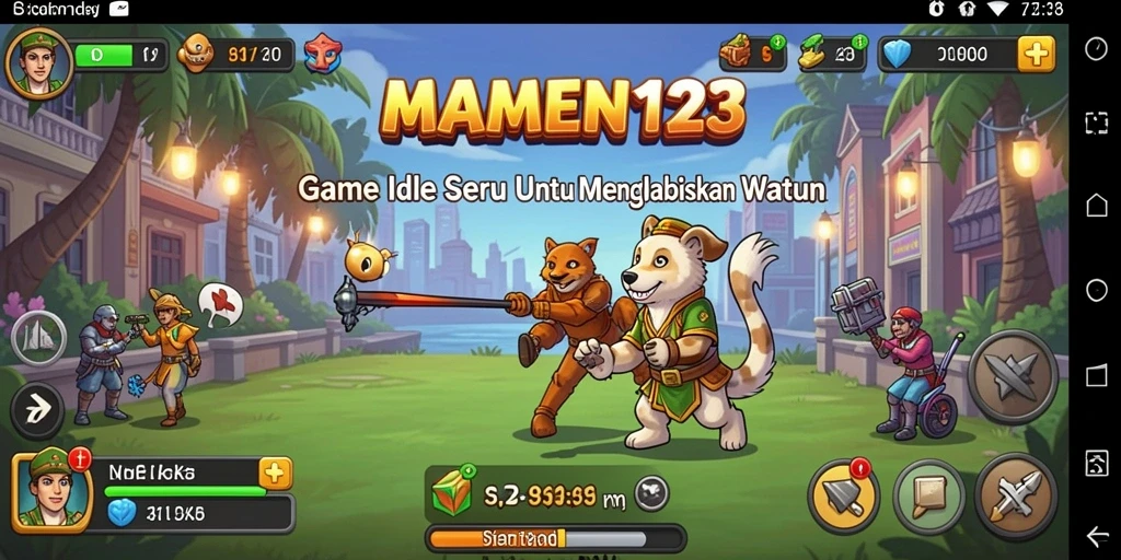 Tampilan gameplay menyenangkan dari MAMEN123.