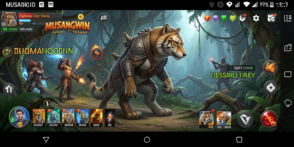 Tampilan antarmuka utama MUSANGWIN yang sederhana dan menarik.