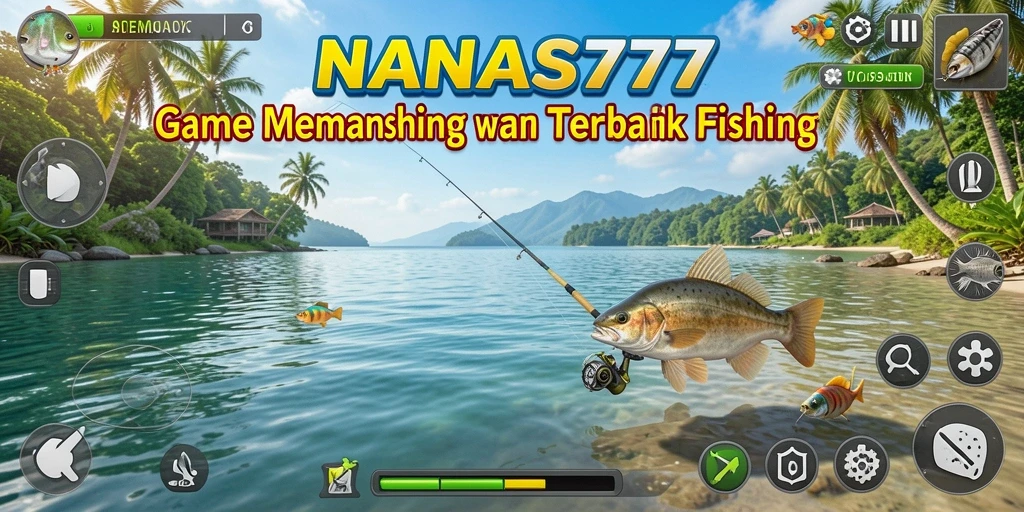Screenshot gameplay NANAS777 yang menunjukkan aksi memancing yang seru.