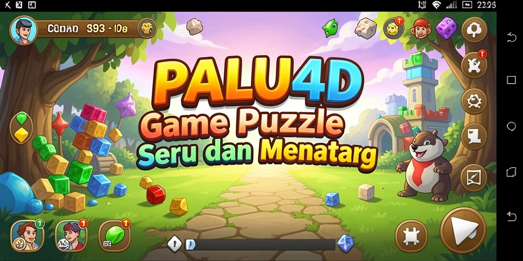 Tampilan gameplay PALU4D yang seru dan penuh tantangan teka-teki.