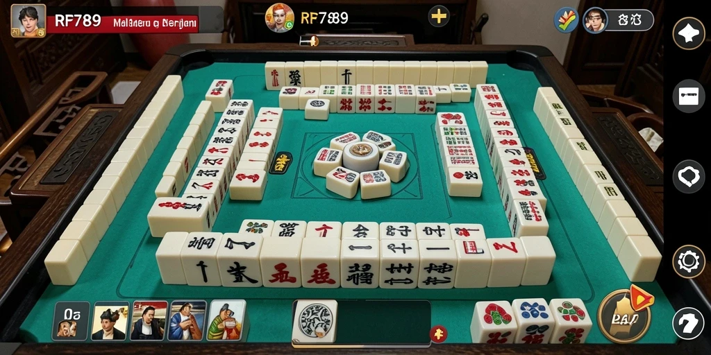 Tampilan menarik game Mahjong di RR789 dengan ubin berwarna-warni.
