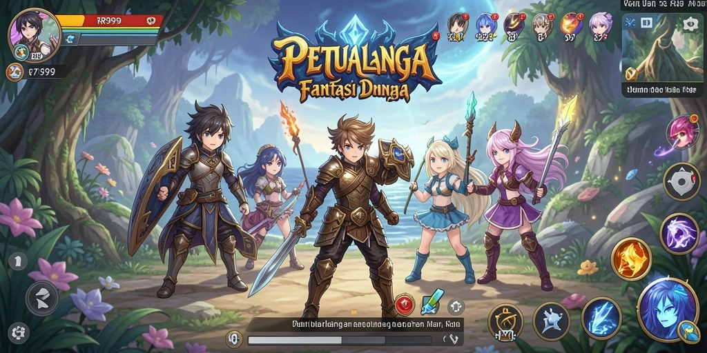 Gameplay dinamis <strong>RR999</strong> dengan karakter Anime yang seru.