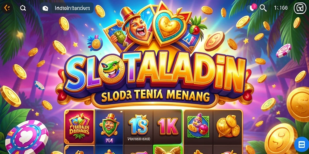 Tampilan utama gameplay SLOTALADIN dengan fitur menarik dan grafis memukau.