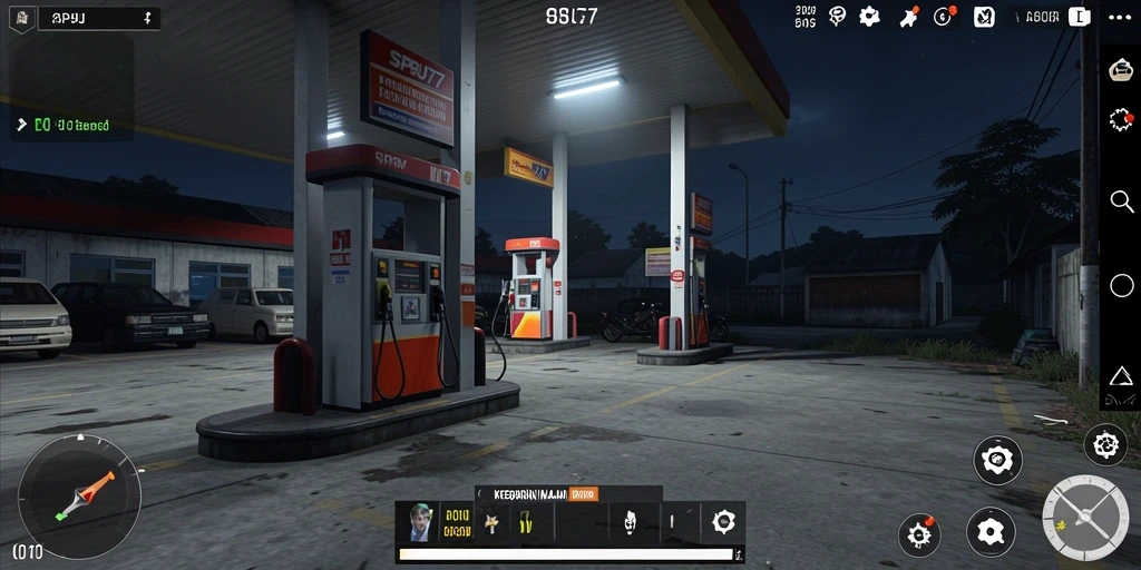 Gameplay menegangkan di SPBU77 saat menjalankan misi di pom bensin angker.