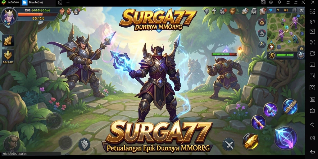 Gameplay seru dan imersif di dunia <strong>SURGA77</strong> MMORPG.